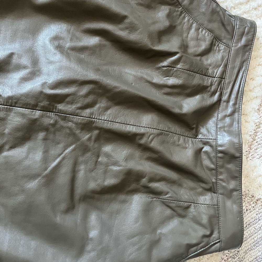 Vintage 80s genuine leather skirt - Picture 5 of 8
